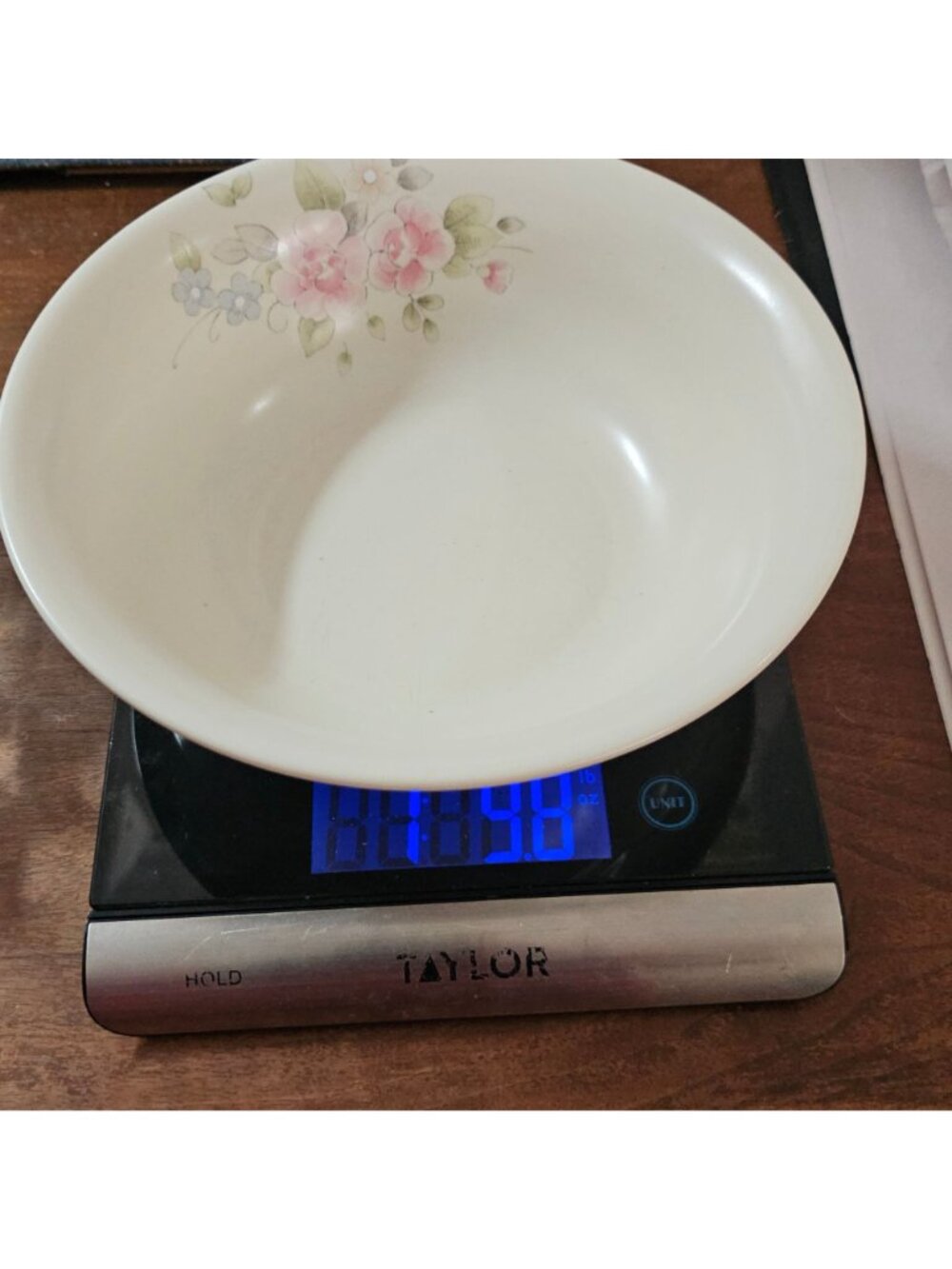 Pfaltzgraff Tea Rose Serving Bowl 8.5" pink floral 80s French country cottagecor - Picture 10 of 10
